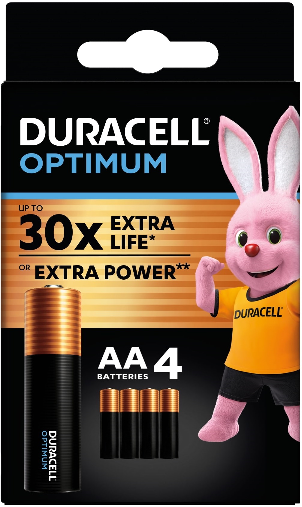 Baterii alcaline  Duracell - Optimum, AA, 4 buc.