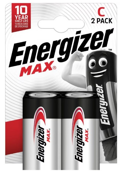 Baterii alcaline  Energizer – Max C, LR14, 2 buc.