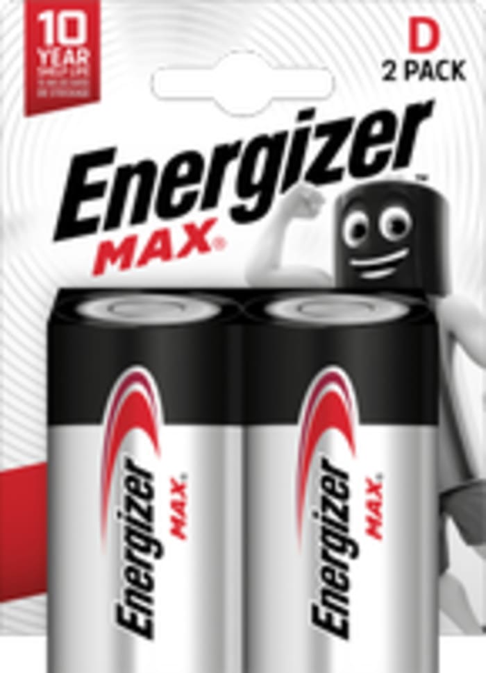 Baterii alcaline  Energizer MAX - D/LR20, 2 buc.