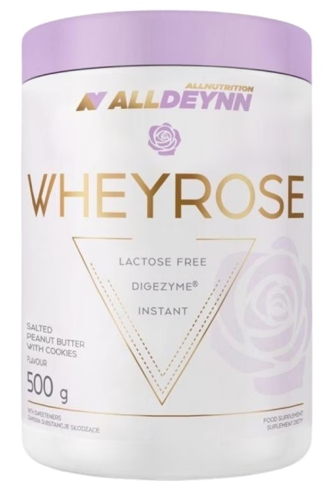 AllDeynn Wheyrose,  caramel sărat și unt de arahide, 500 g, AllNutrition