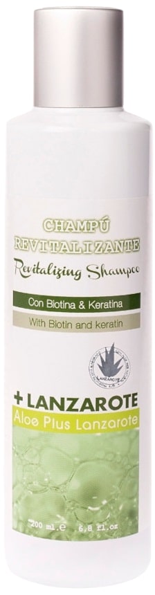 Aloe Plus Lanzarote Șampon revitalizant cu biotină și cheratina, 200 ml