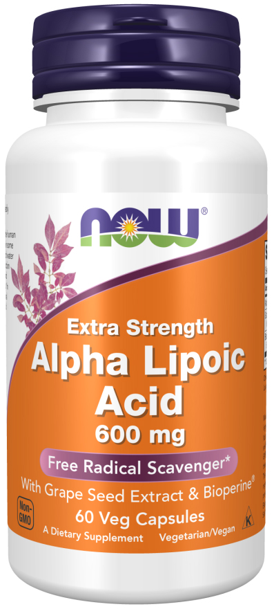 Alpha Lipoic Acid, 600 mg, 60 capsule, Now