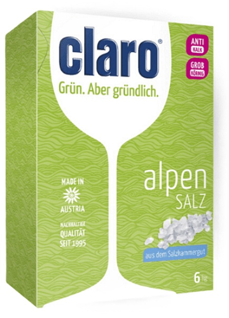 Sare alpina pentru mașina de spălat vase Claro - 1,5 kg