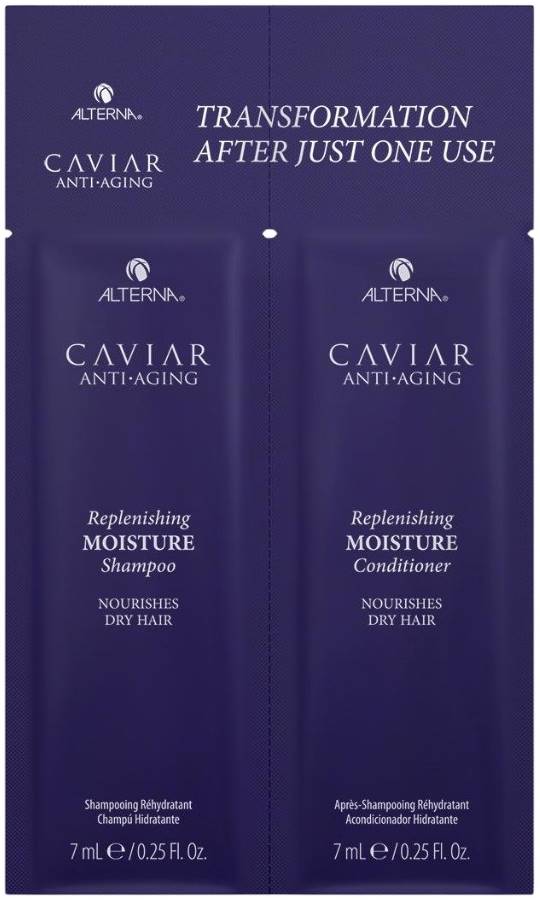Alterna Caviar Replenishing Moisture Set - șampon și balsam, 2 x 7 ml