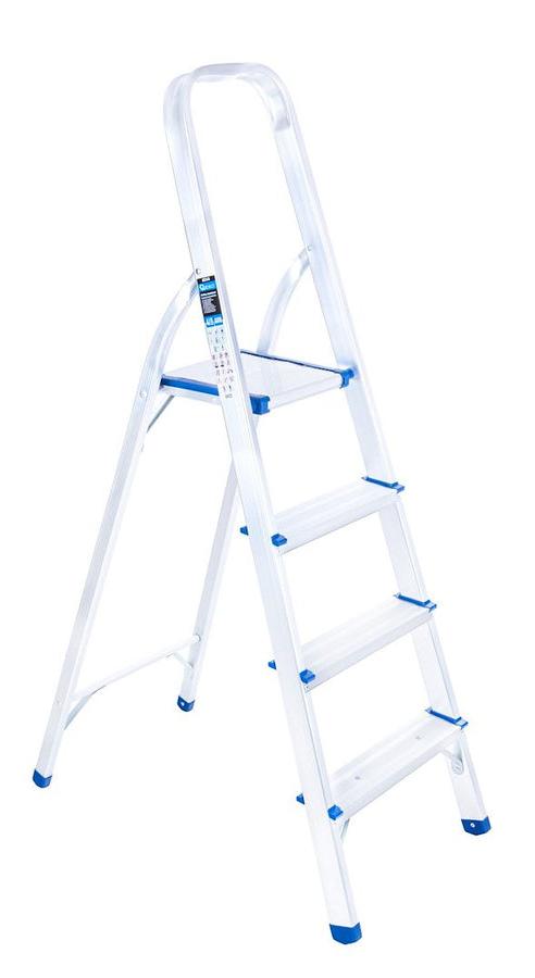 Scară din aluminiu Geko - G02416, 3 + 1 trepte, până la 150 kg