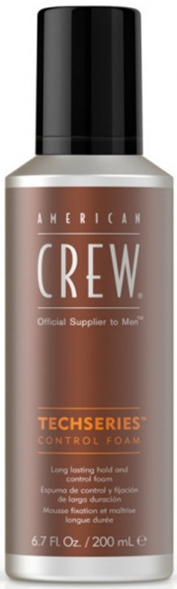 American Crew Tech Series Spumă pentru menținere și control de lungă durata, 200 ml