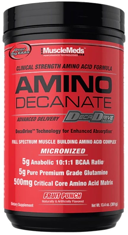 Amino Decanate, punch de fructe, 381 g, Muscle Meds