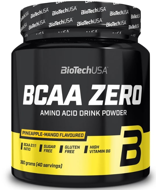 BCAA Zero, ananas și mango, 360 g, BioTech USA