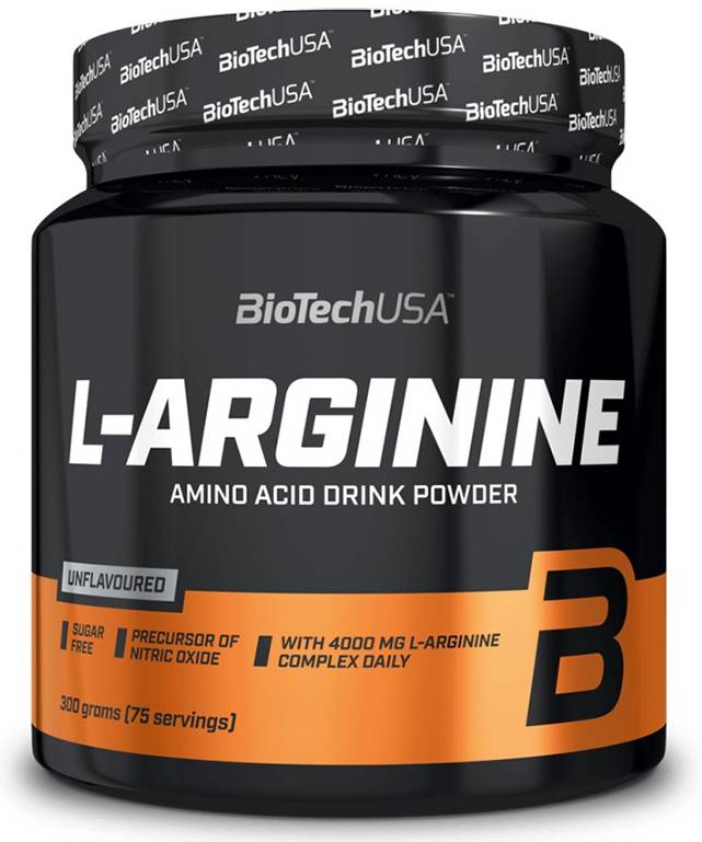 L-Arginine, fără gust, 300 g, BioTech USA