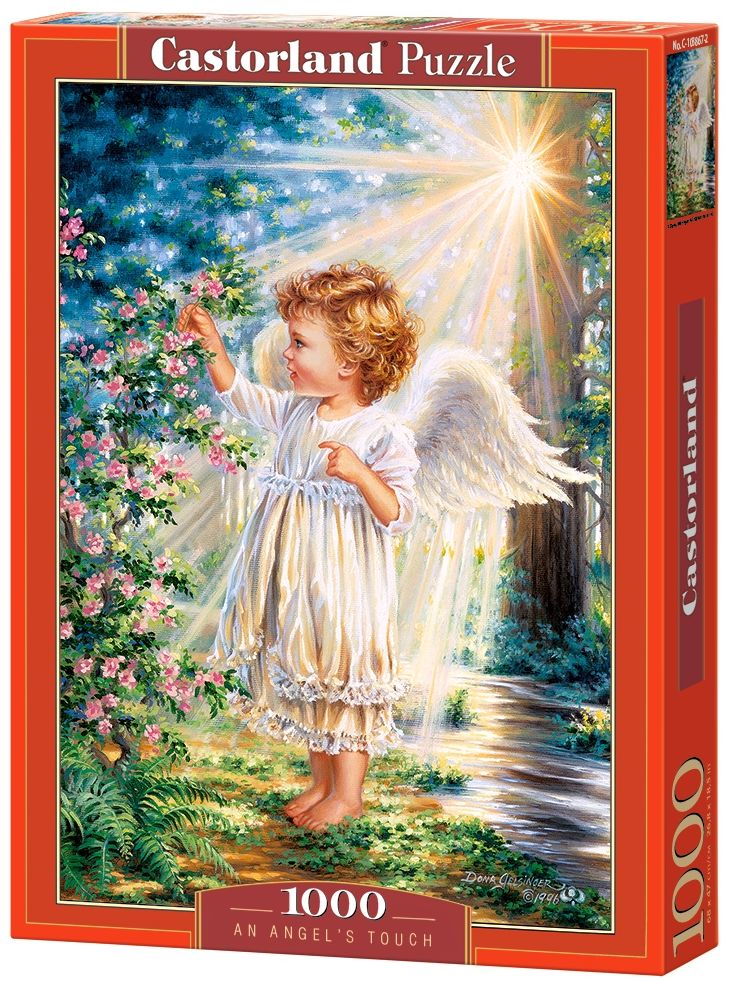 Puzzle Castorland din 1000 de piese - Atingere ingerilor, Dona Gelsinger