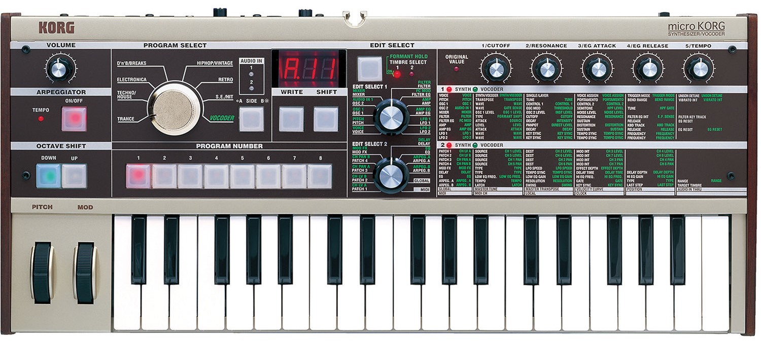 Sintetizator analogic Korg - microKORG MK1, argintiu