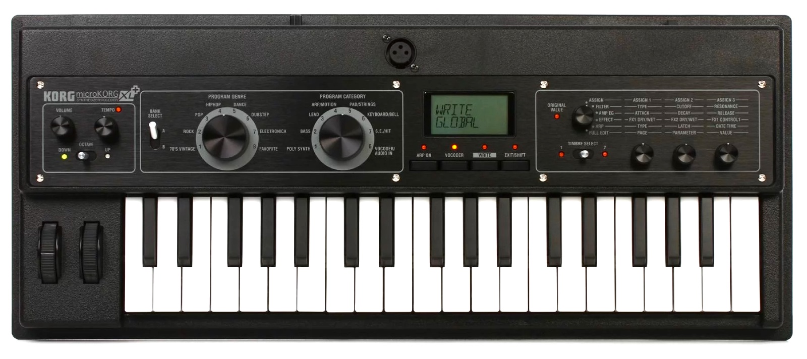 Sintetizator analogic Korg - microKORG XL, negru