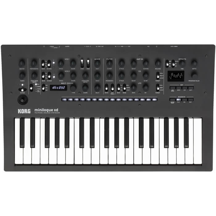 Sintetizator analogic Korg - Minilogue XD, 4-voci, 37 taste, negru
