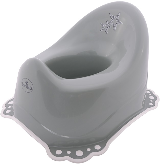 Oliță anatomică pentru copii Lorelli - Little Stars, Grey