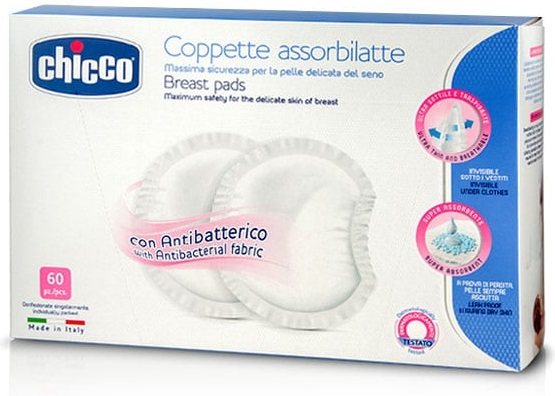 Chicco Tampoane antibacteriene pentru san - 60buc.N0102/00061773000000