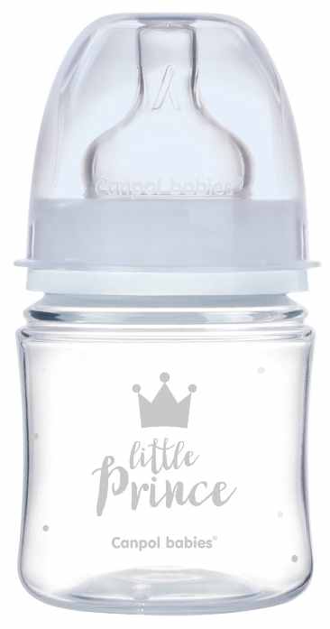 Biberon anticolic PP EasyStart Royal Baby blue gat larg 120ml, 35/233, Canpol - imagine 2