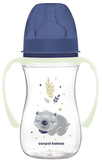 Biberon Anticolici Gat Larg EasyStart Sleepy Koala Blue 240ml – Canpol Babies - imagine 2