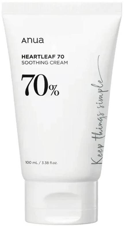 Anua Heartleaf Cremă de față liniștitoare 70%, 100 ml