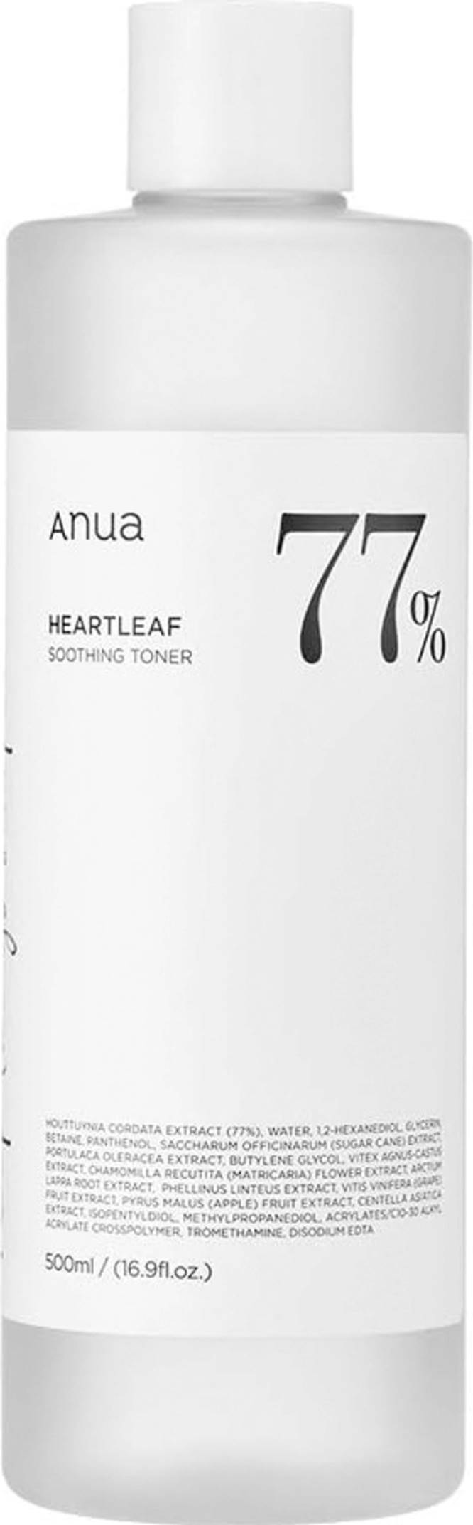 Anua Heartleaf Toner facial calmant 77%, 500 ml