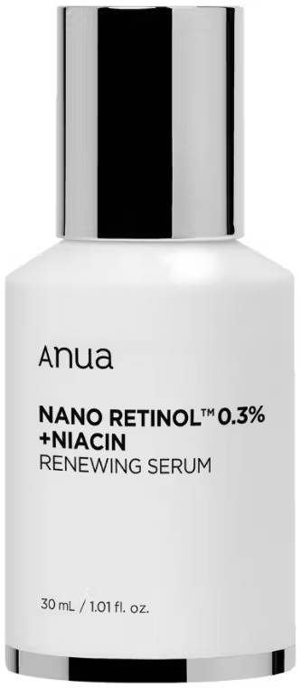 Anua Ser de față strălucitor Retinol 0.3% + Niacin, 30 ml