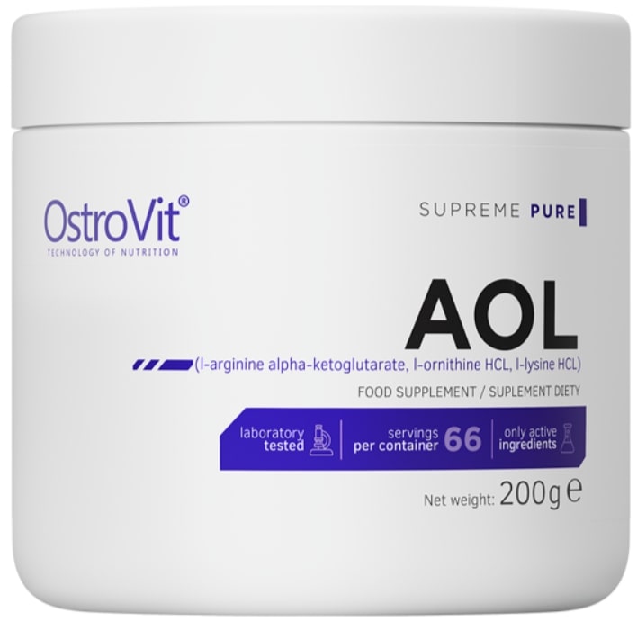 AOL Arginine Ornithine Lysine, fără gust, 200 g, OstroVit