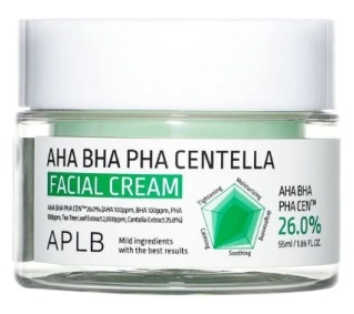 APLB Cremă de față AHA BHA PHA Centella, 55 ml
