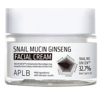APLB Cremă de față Snail Mucin Ginseng, 55 ml