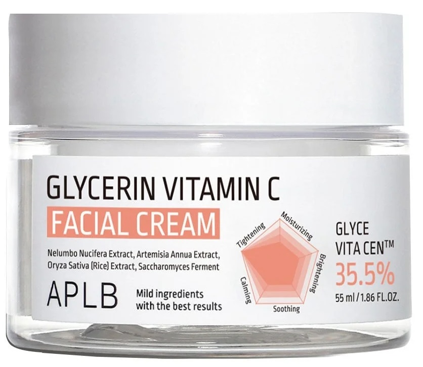 APLB Cremă de față iluminatoareGlycerin Vitamin C, 55 ml