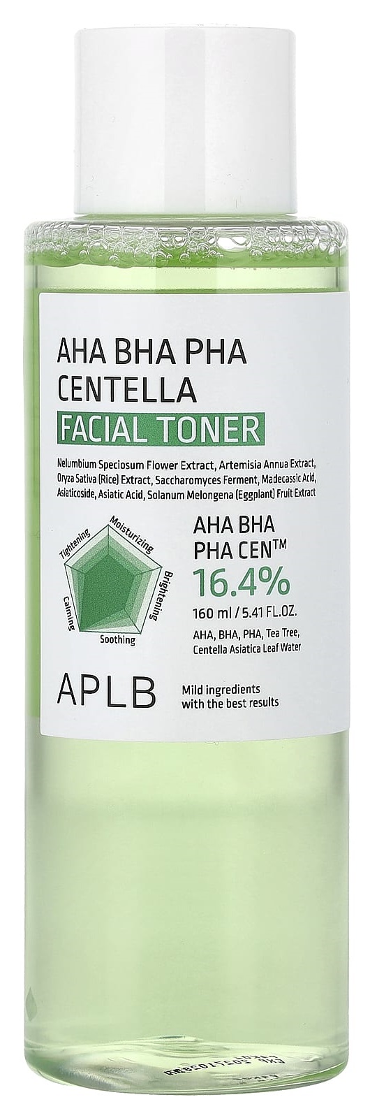 APLB Toner facial  AHA BHA PHA Centella, 160 ml