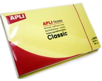 Notite autoadezive APLI - 125 x 75 mm, 100 bucati
