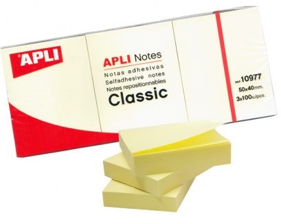 Foi autoadezive APLI - 38 х 51 mm, 300 bucati