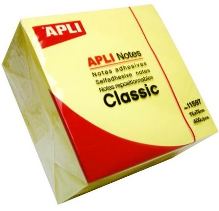 Foi autoadezive APLI - 75 х 75 mm, 400  bucati