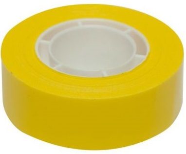 Banda adeziva Apli - Galben, 19 mm х 33 m