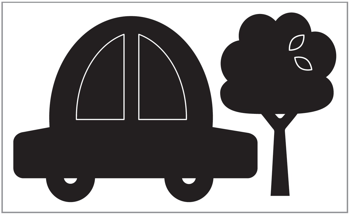 Tabla neagra de perete APLI - Automobil