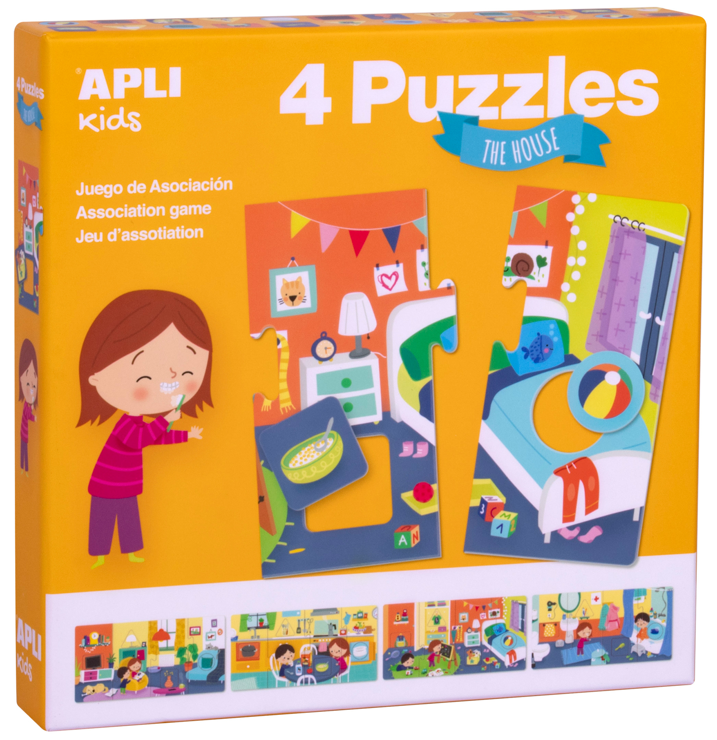 Puzzle-joc de asociere APLI - In casa