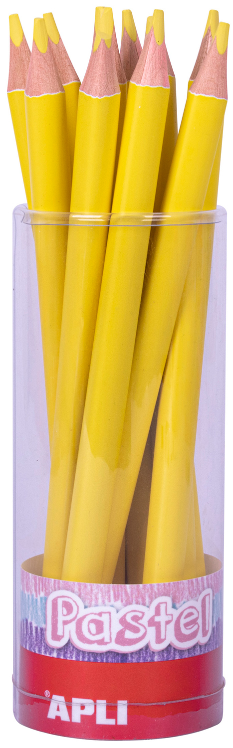 Creion jumbo colorat APLI - Galben