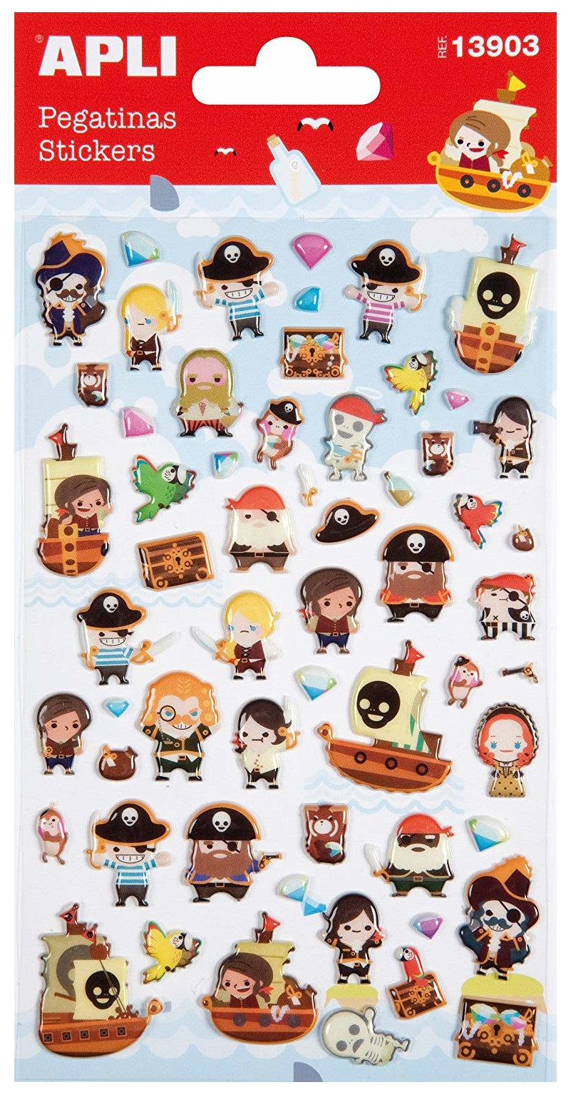 Stickere autocolante epoxi APLI - Pirati