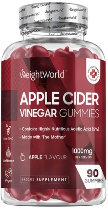 Apple Cider Vinegar Gummies, 90 tablete, Weight World