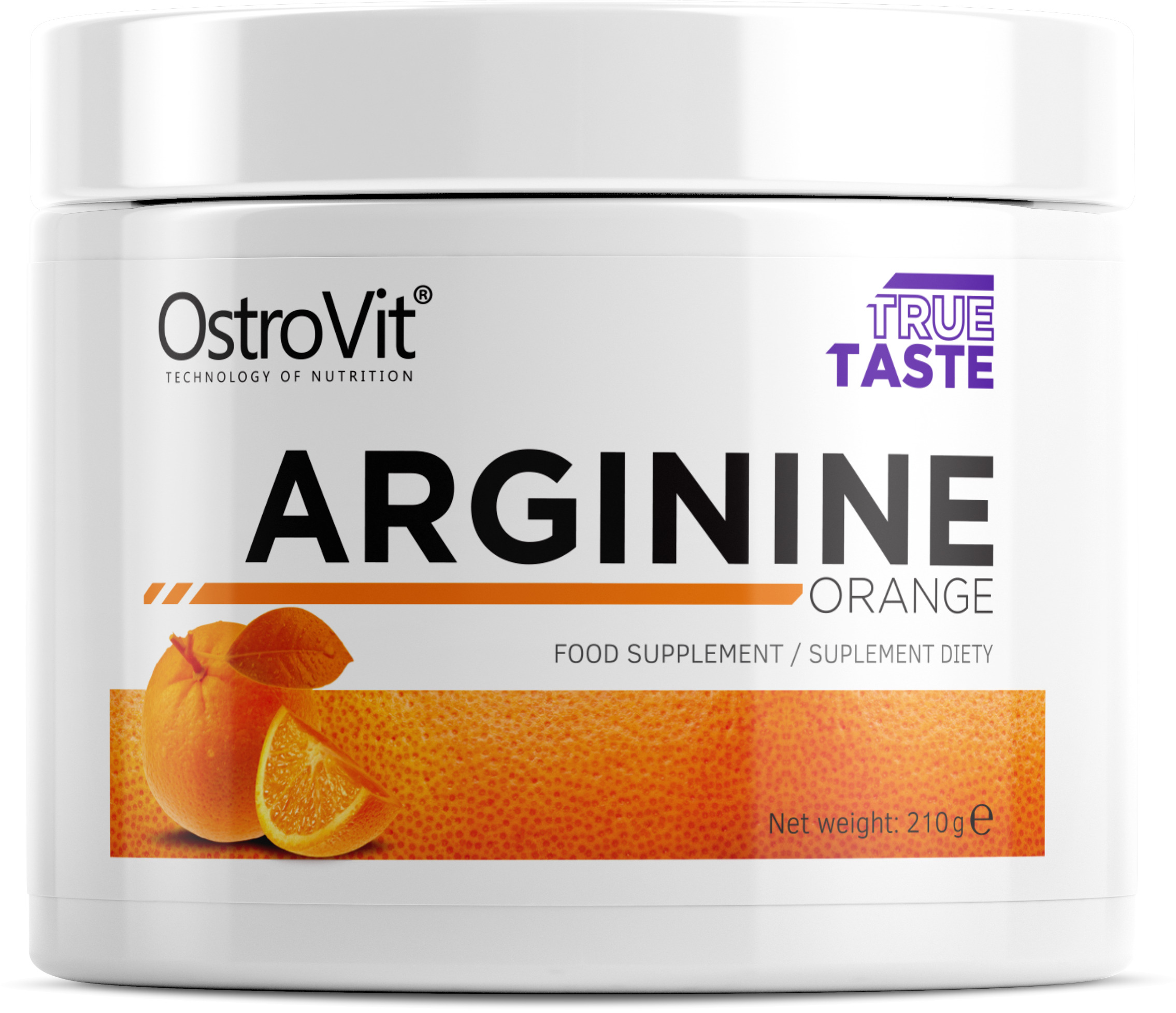 Arginine Powder, portocală, 210 g, OstroVit