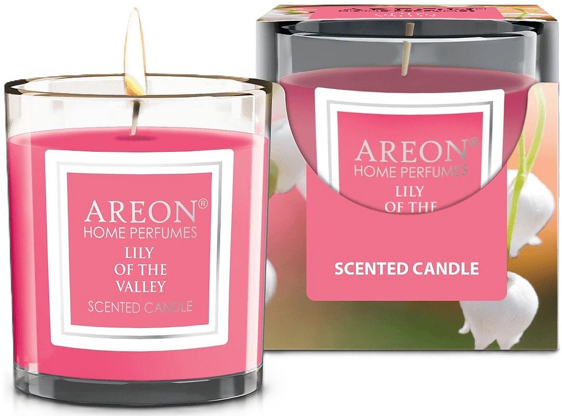 Lumânare parfumată Areon Classic - Lilly of the Valley, 120 g