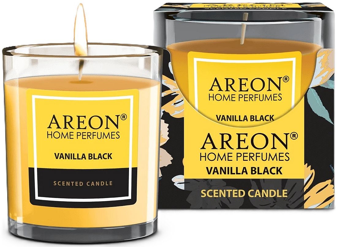 Lumânare parfumată  Areon Classic - Vanilla Black, 120 g