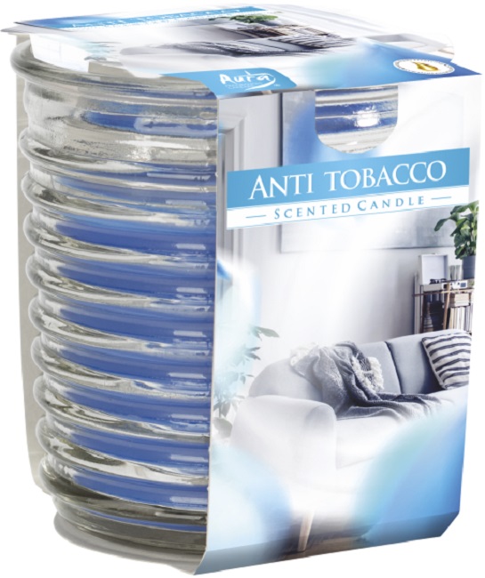 Lumânare parfumată Bispol Aura - Anti Tobacco, 130 g