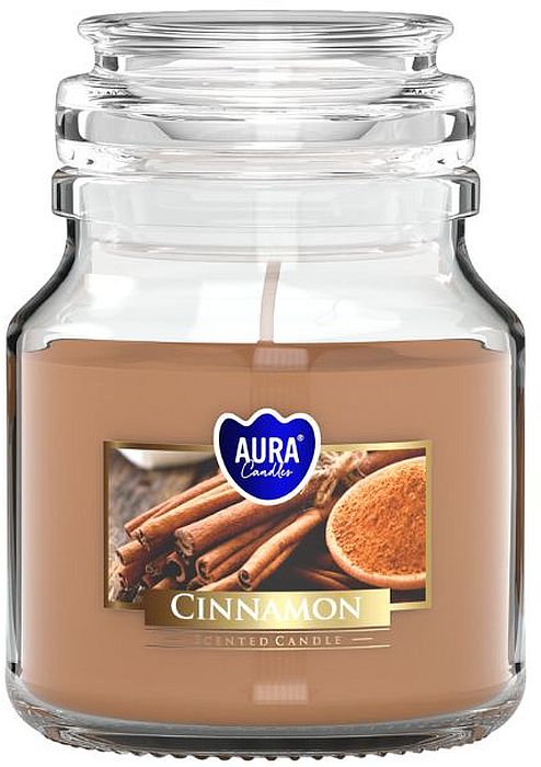 Lumânare parfumată Bispol Aura - Cinnamon, 120 g