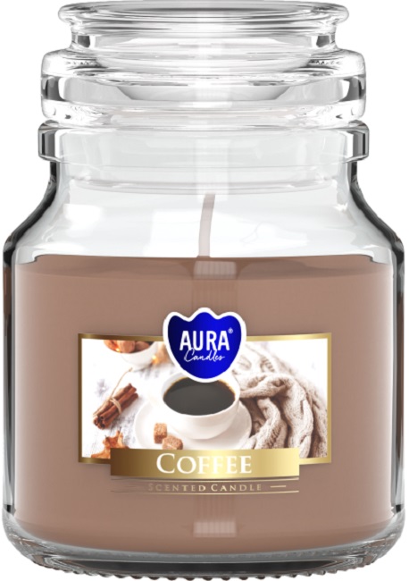 Lumânare parfumată Bispol Aura - Coffee, 120 g