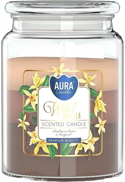 Lumanare Parfumata in Borcan in Trei Culori, Bispol, Wild Vanilla - imagine 2