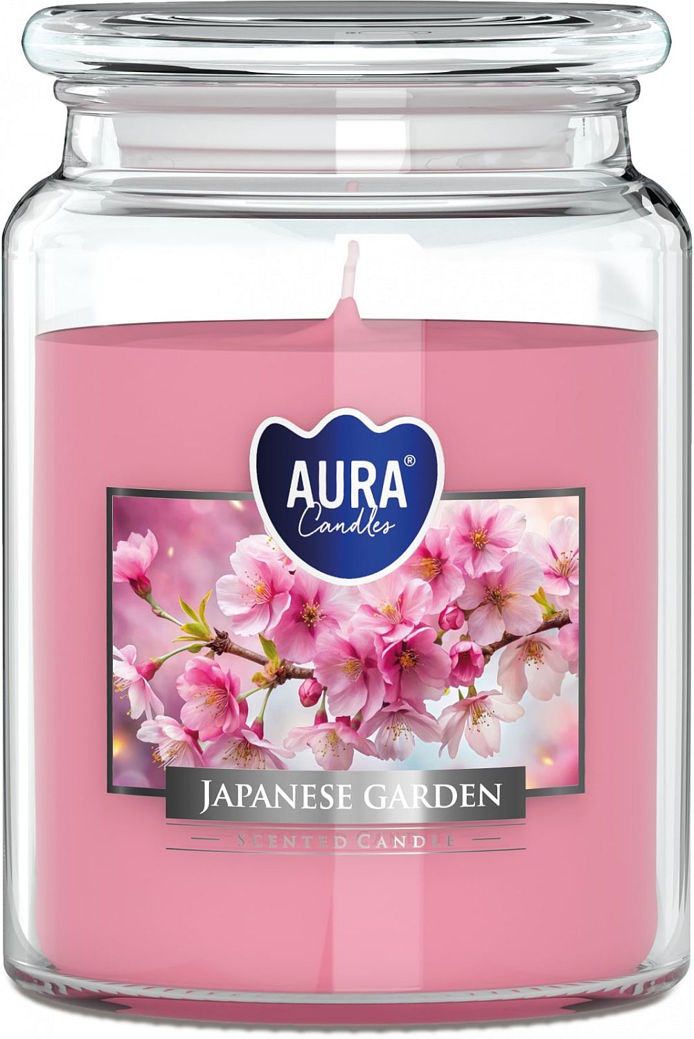 Lumânare parfumată Bispol Aura - Japanese Garden, 500 g