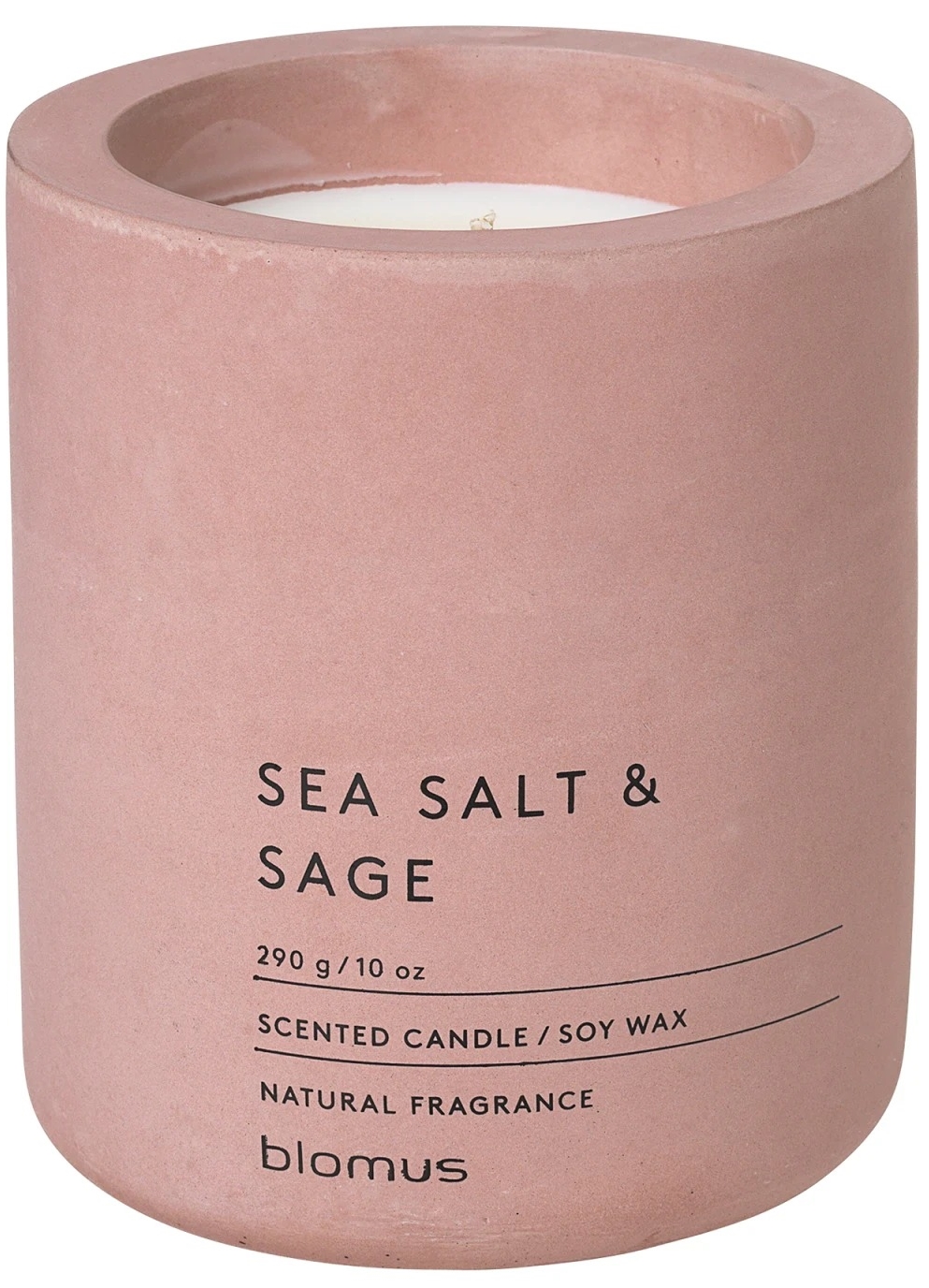 Lumânare aromatică Blomus Fraga - L, sare de mare și salvie, trandafirul de câmpie