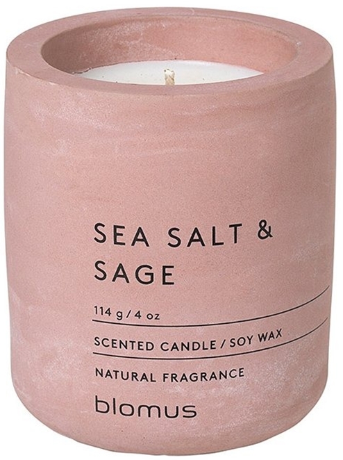 Lumânare aromatică Blomus Fraga - S, Sare de mare și salvie, Trandafirul de câmpie