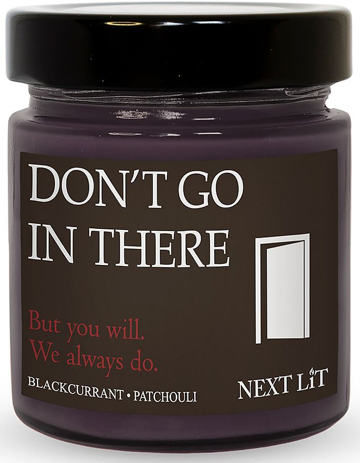 Lumânare parfumată Next Lit Burning Tropes - Don’t Go in There, 180 g