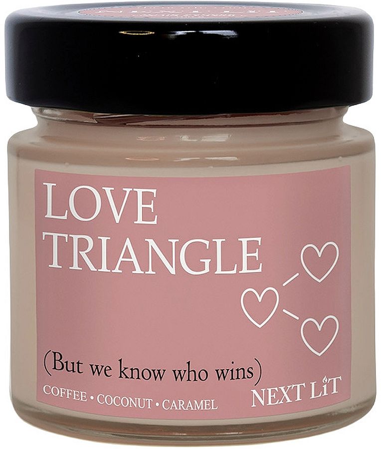 Lumânare parfumată Next Lit Burning Tropes - Love Triangle, 100 g
